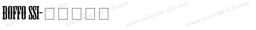 Boffo SSi字体转换